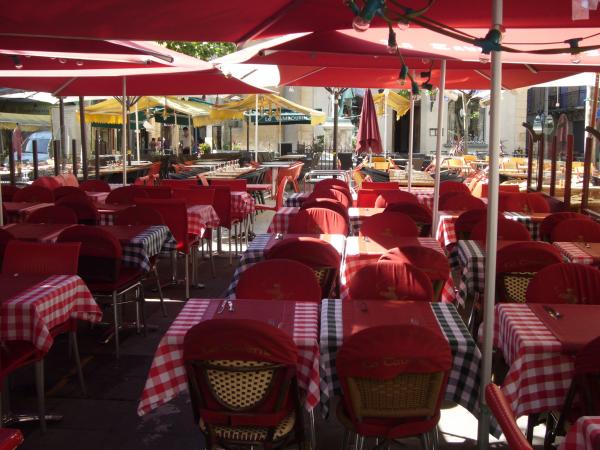Zahrádka restaurace La Taverne du Forum